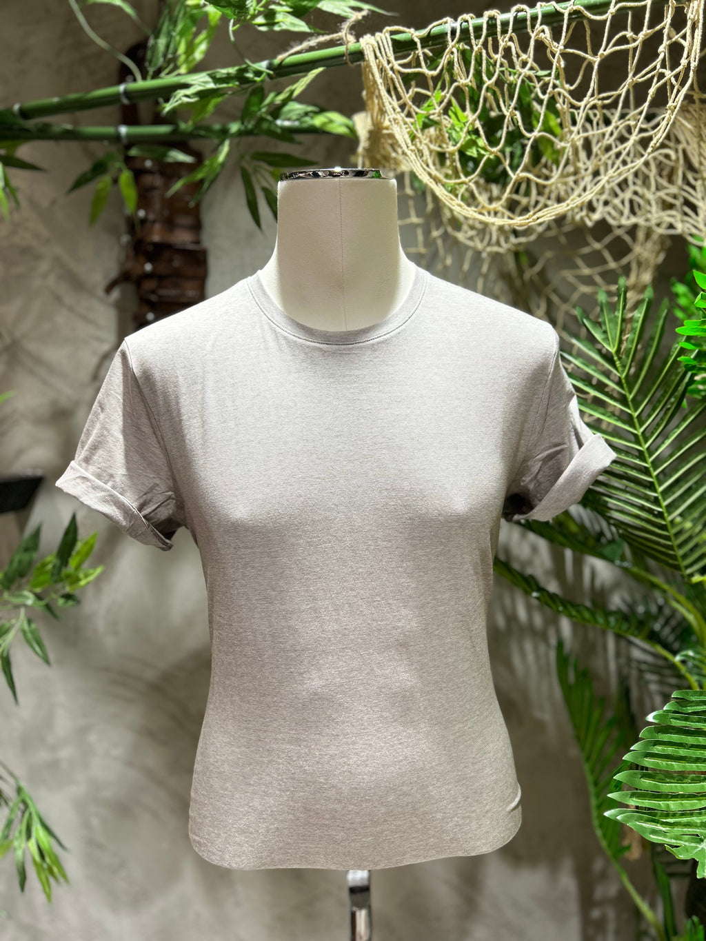 T-SHIRT STRIPES - GRIGIO, SABBIA