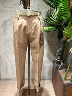 PANTALONI MISTO LINO - SABBIA, BISCOTTO