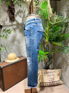 SKINNY DENIM BROKEN - BLUE DENIM