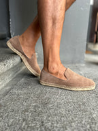 ESPADRILLAS IN SUEDE - SABBIA, LIGHT BROWN
