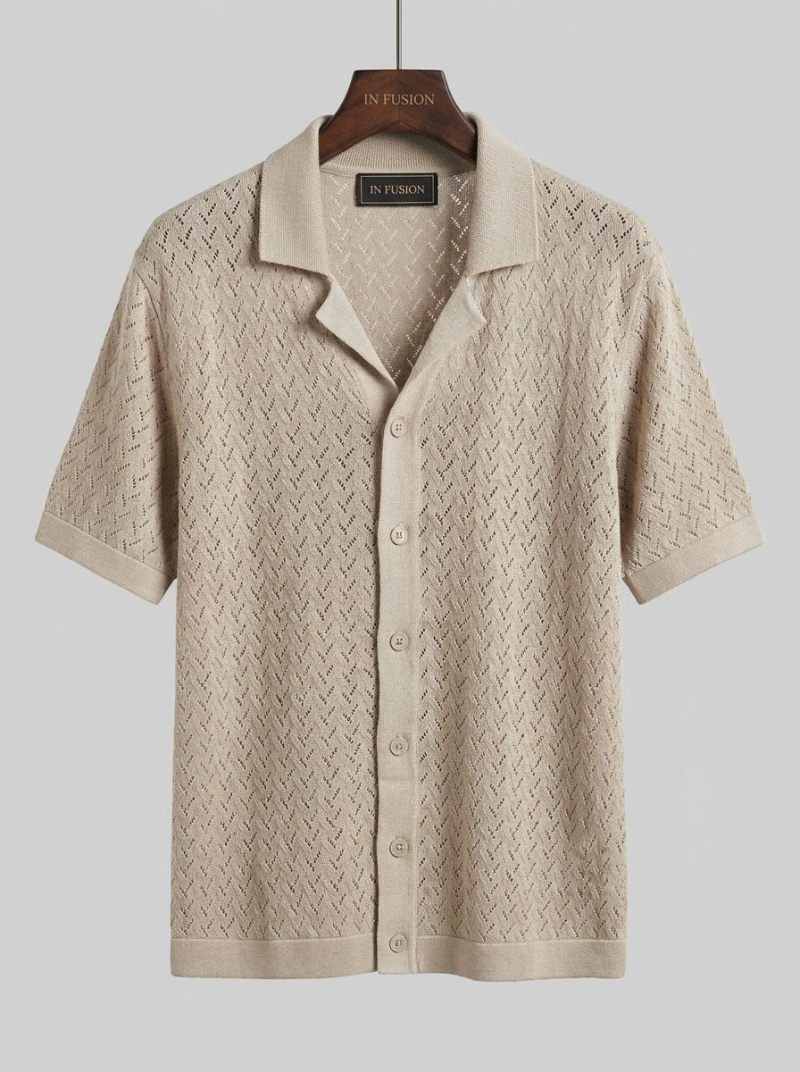 Mykonos — Polo Traforata in Crochet