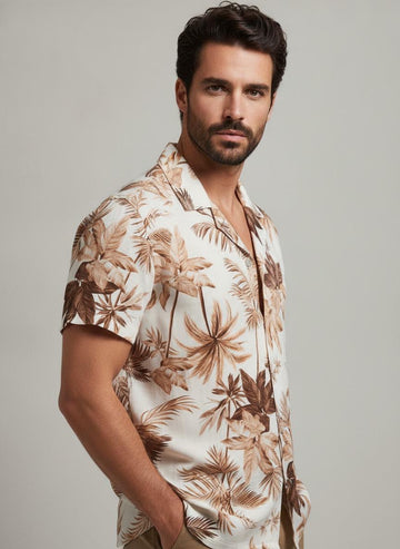Palm Beach — Camicia in Cotone e Viscosa