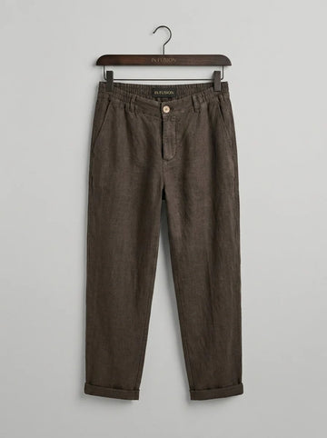 Singapore — Pantaloni 100% Lino Stone Washed Made in Italy