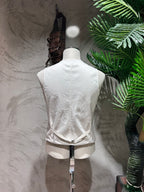 GILET STRIPES - BEIGE