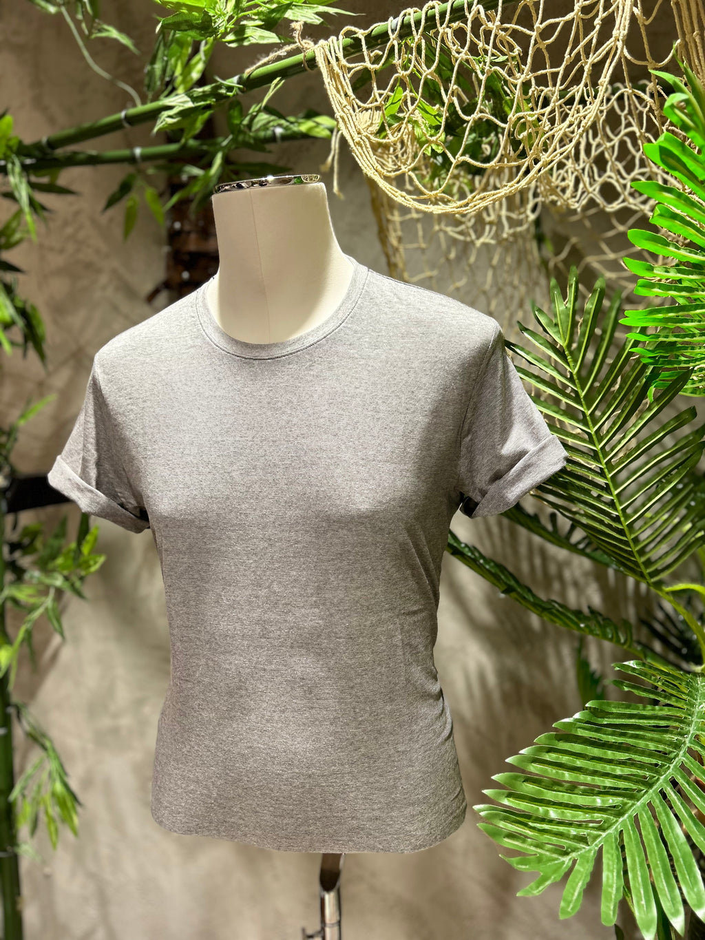 T-SHIRT STRIPES - GRIGIO, SABBIA