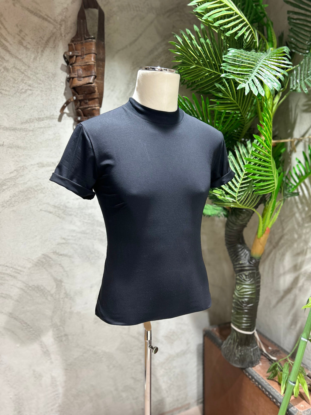 T-SHIRT GIROCOLLO - NERO,BIANCO