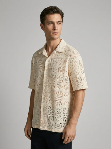 Sole — Over Shirt Crochet Filo Cropped
