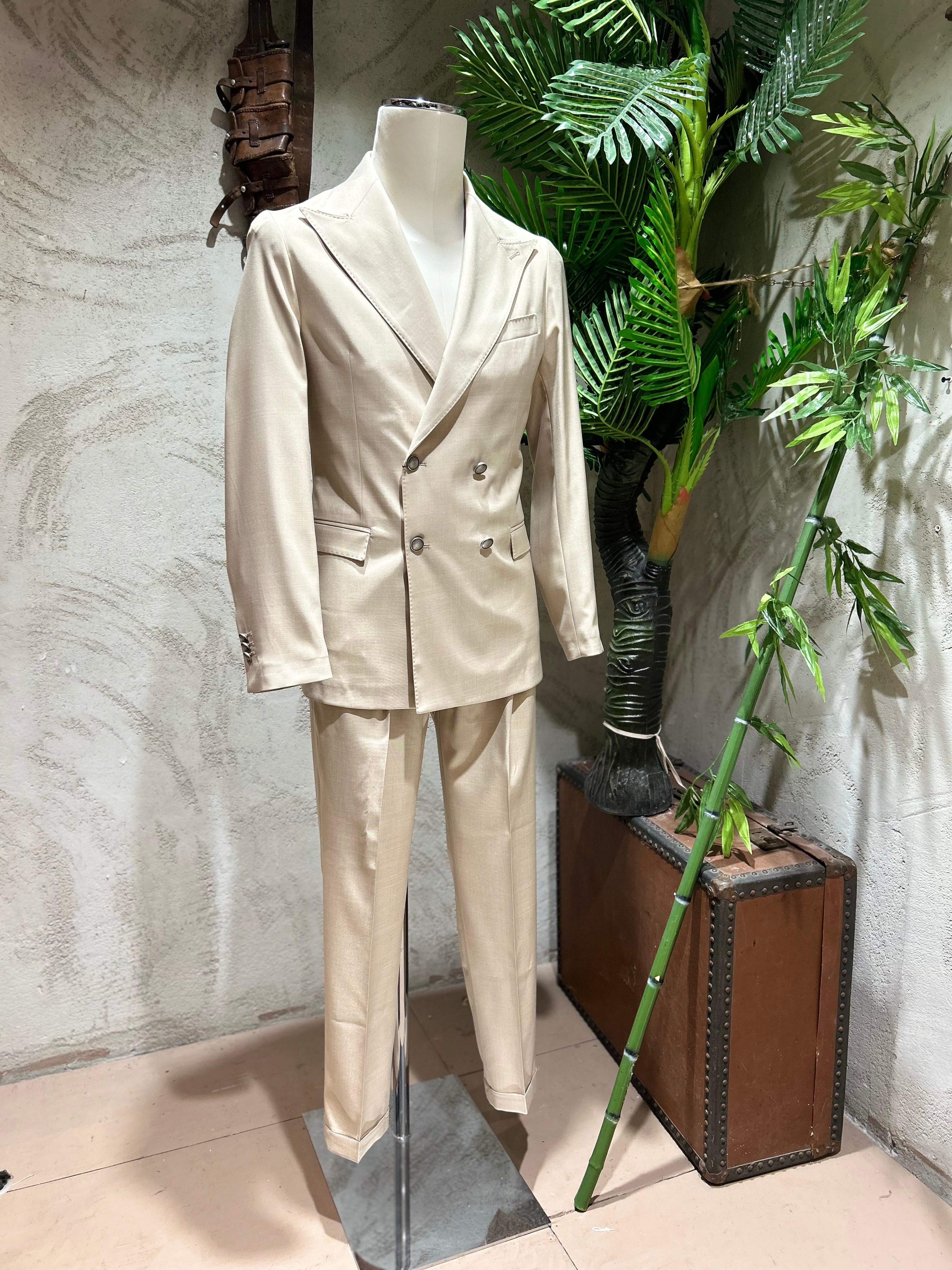 ABITO DOPPIOPETTO - BLU, SABBIA