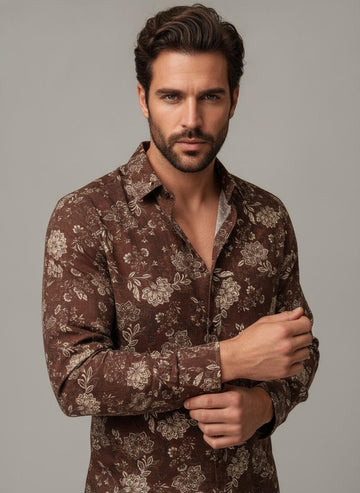 California — Camicia in Cotone e Viscosa