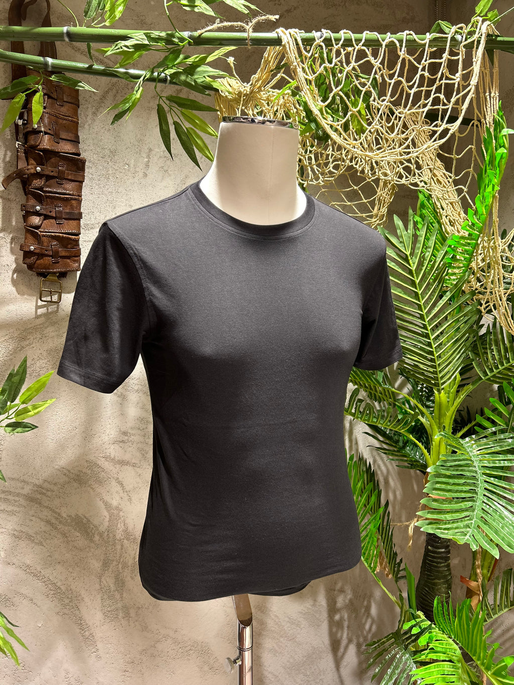 T-SHIRT BASIC IN COTONE - BIANCO, NERO