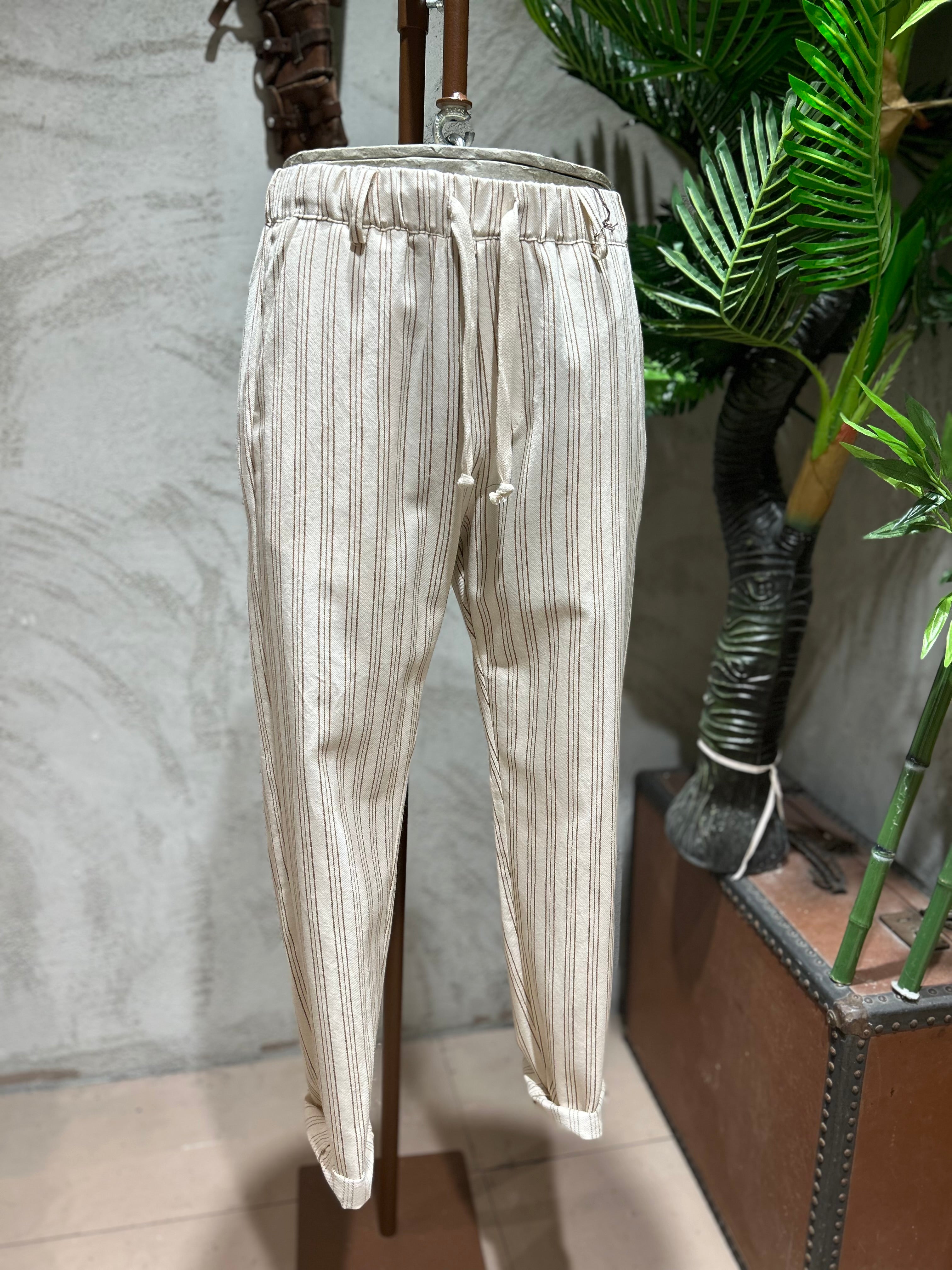 PANTALACCIO STRIPES - SABBIA