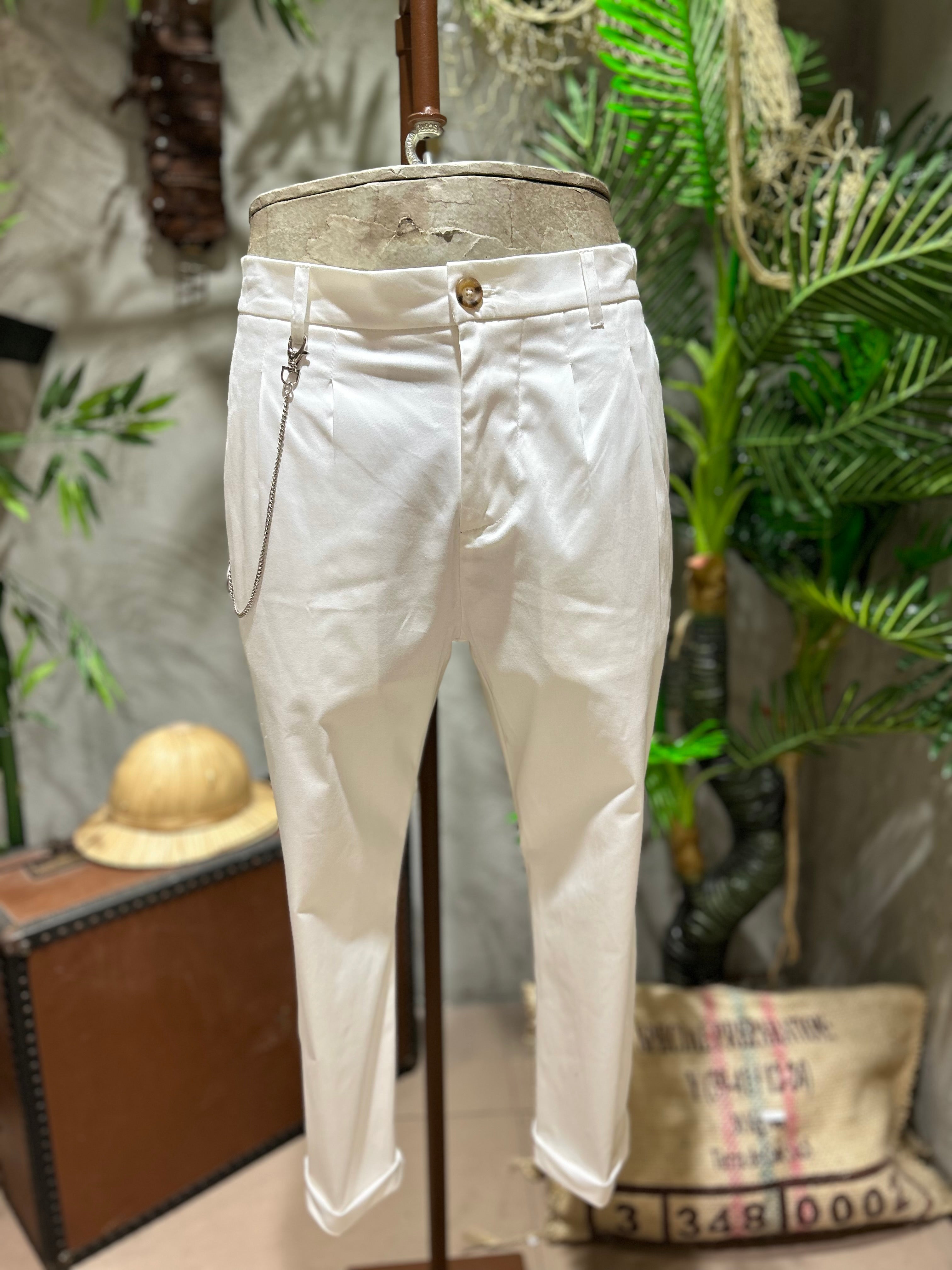 PANTALONI TAGLIO CLASSICO - OFF-WHITE, TORTORA