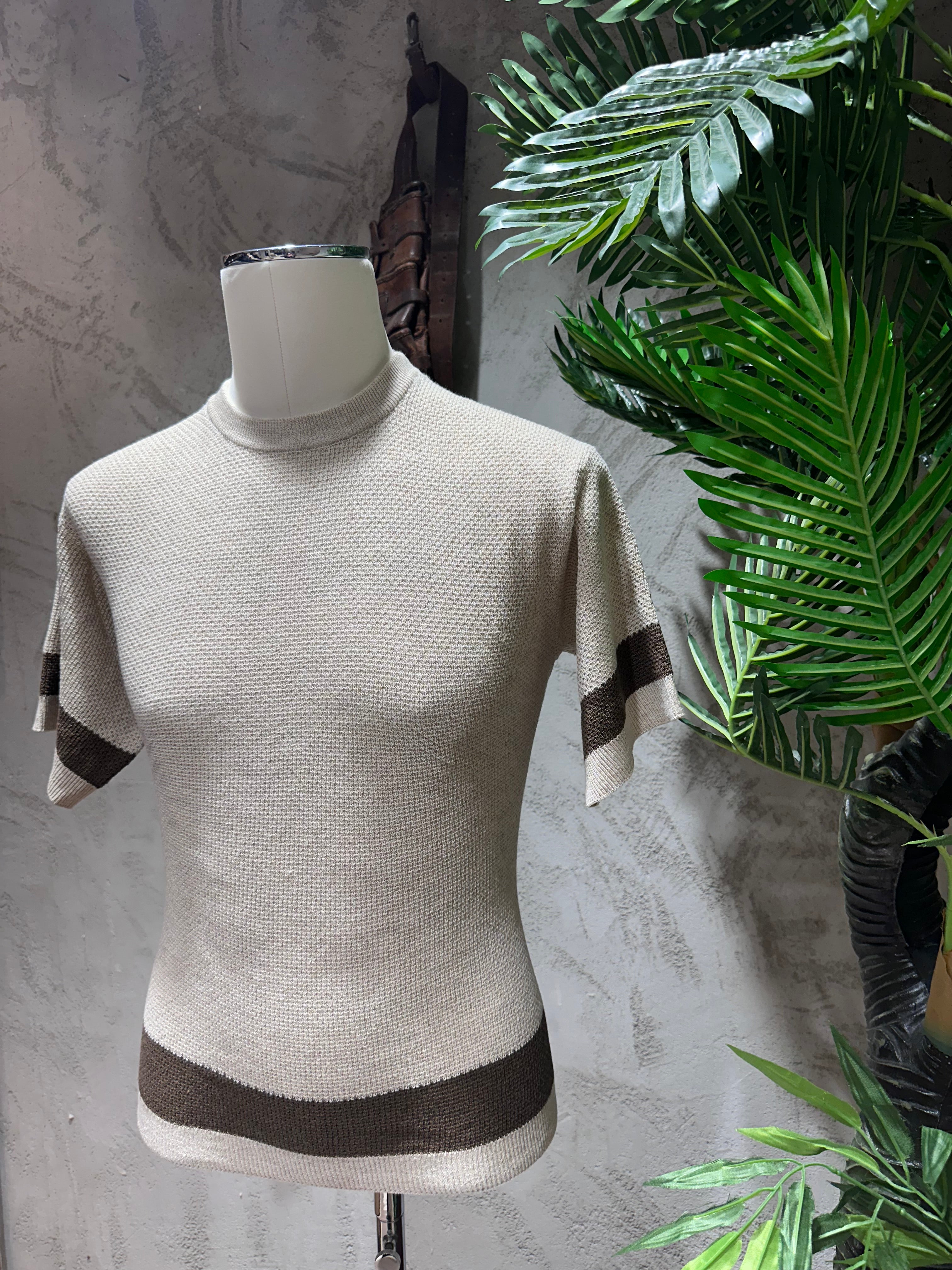 MAGLIA TRAMATA - SABBIA