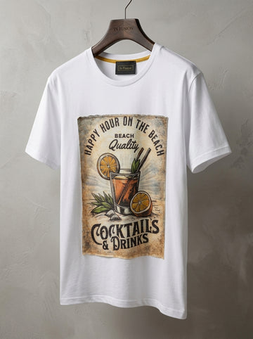Cocktail — T-Shirt 100% Cotone Stampa Alta Definizione Made in Italy