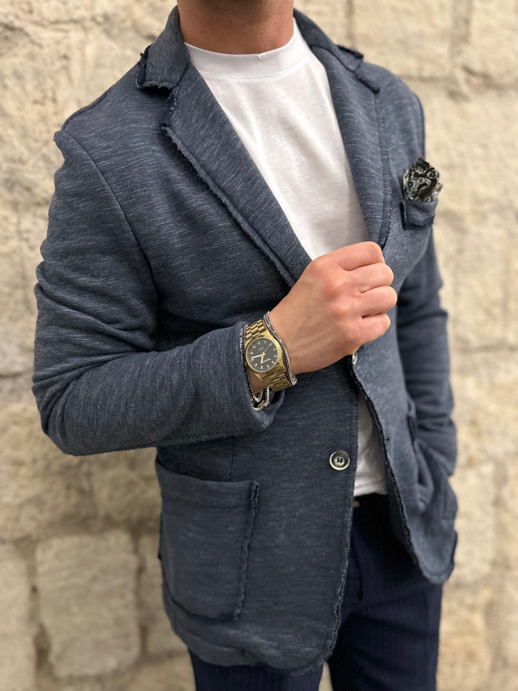 GIACCA TAGLIO VIVO - SABBIA,BLU NAVY,VERDE