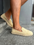 ESPADRILLAS IN SUEDE - SABBIA, LIGHT BROWN