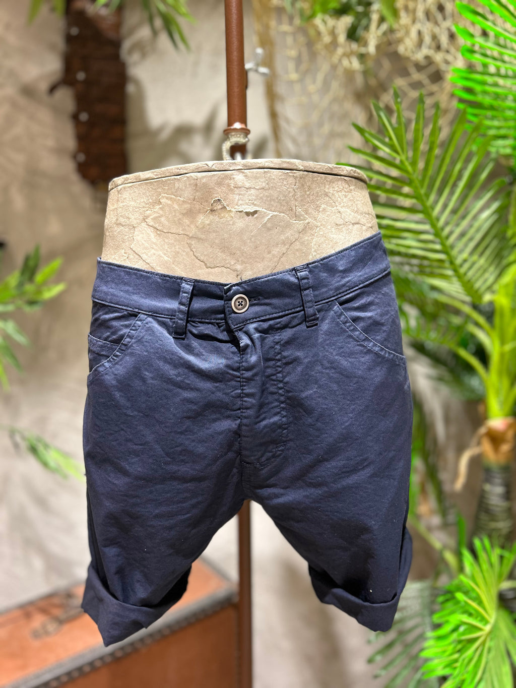 SHORTS IN COTONE - OFF-WHITE, ECRU', SABBIA, KAKI, BLU NAVY