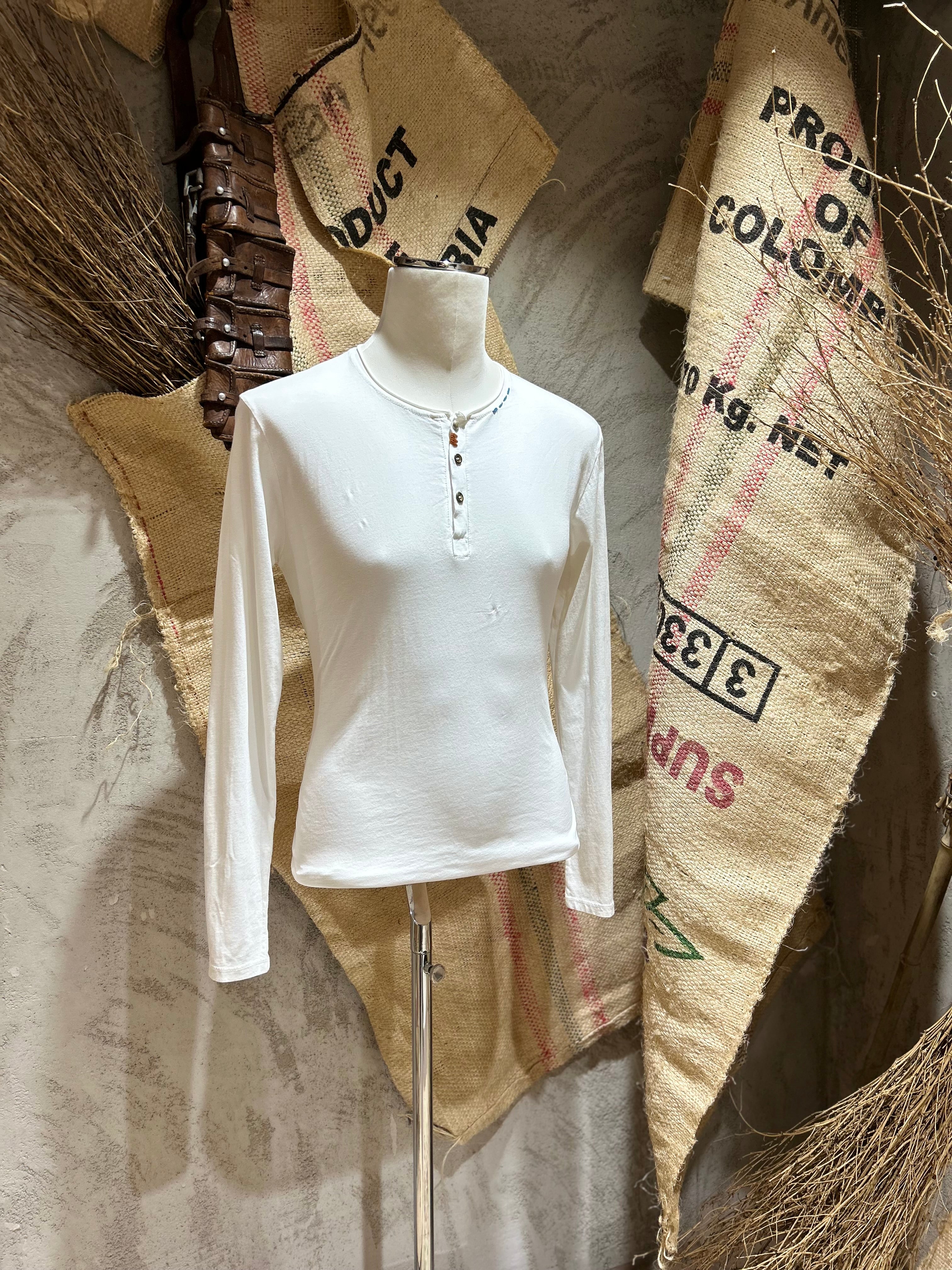 SERAFINO IN COTONE - BIANCO, SABBIA, BLU