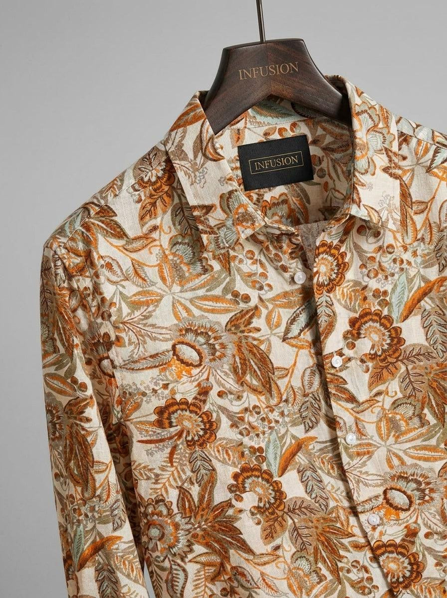 J.Iglesias — Camicia Cotone Lino e Viscosa