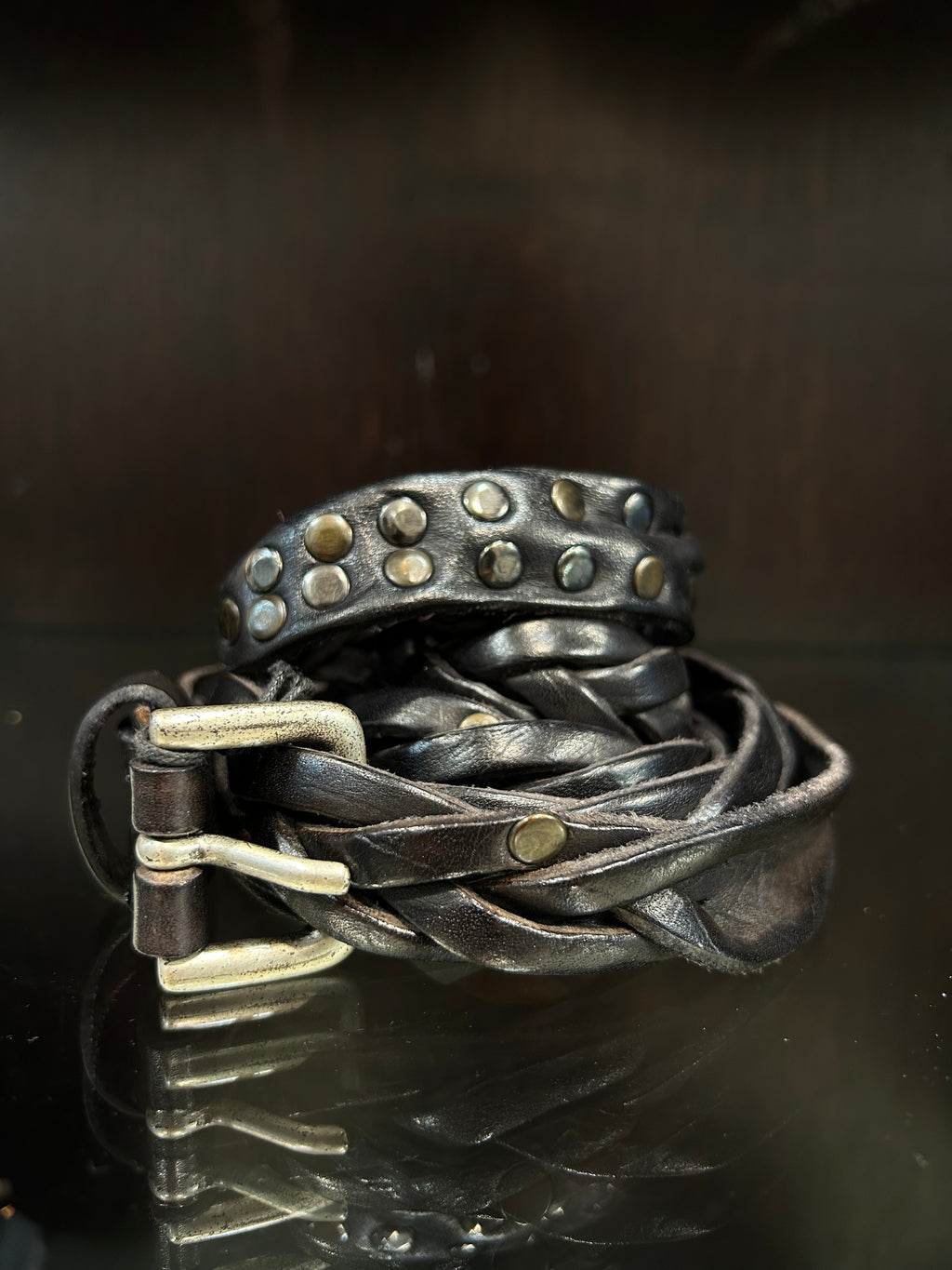 CINTURA NAIROBI - NERO, RUGGINE