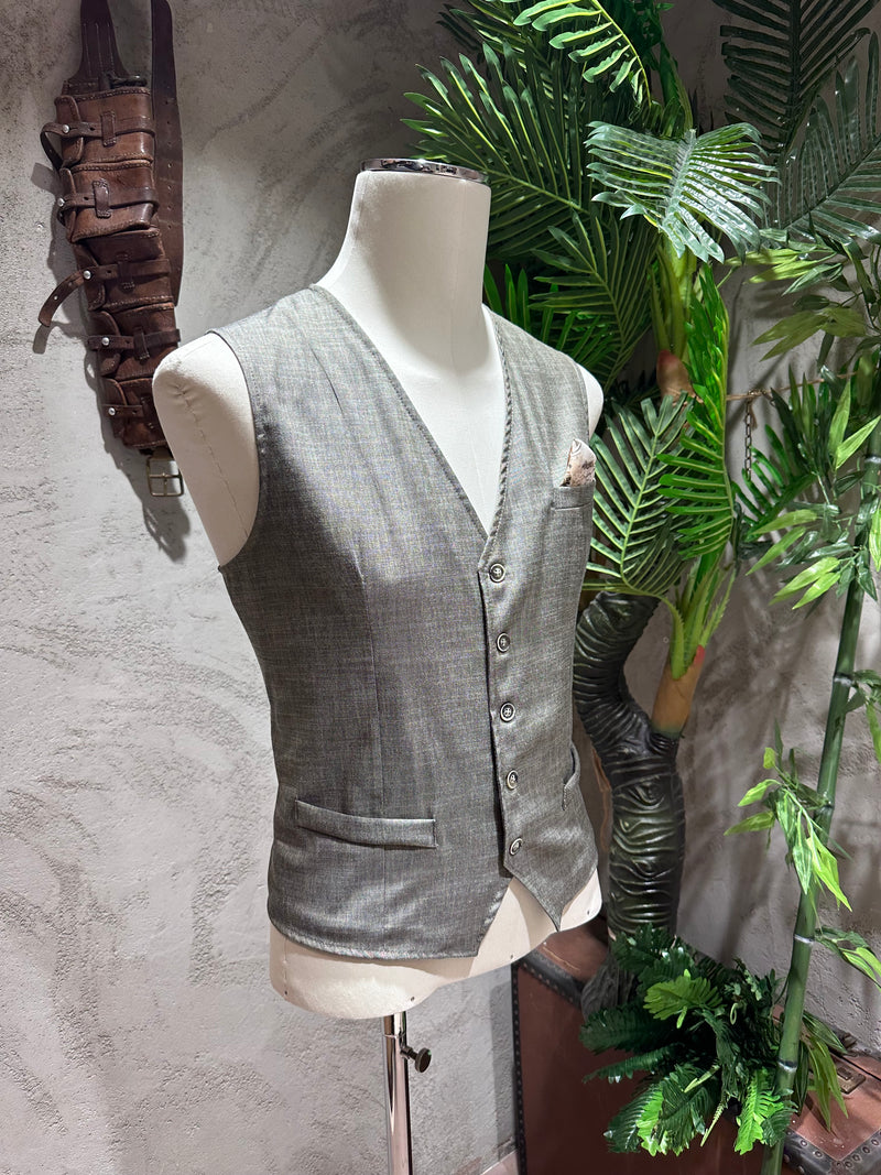 GILET MICROFANTASIA - VERDE,BLU