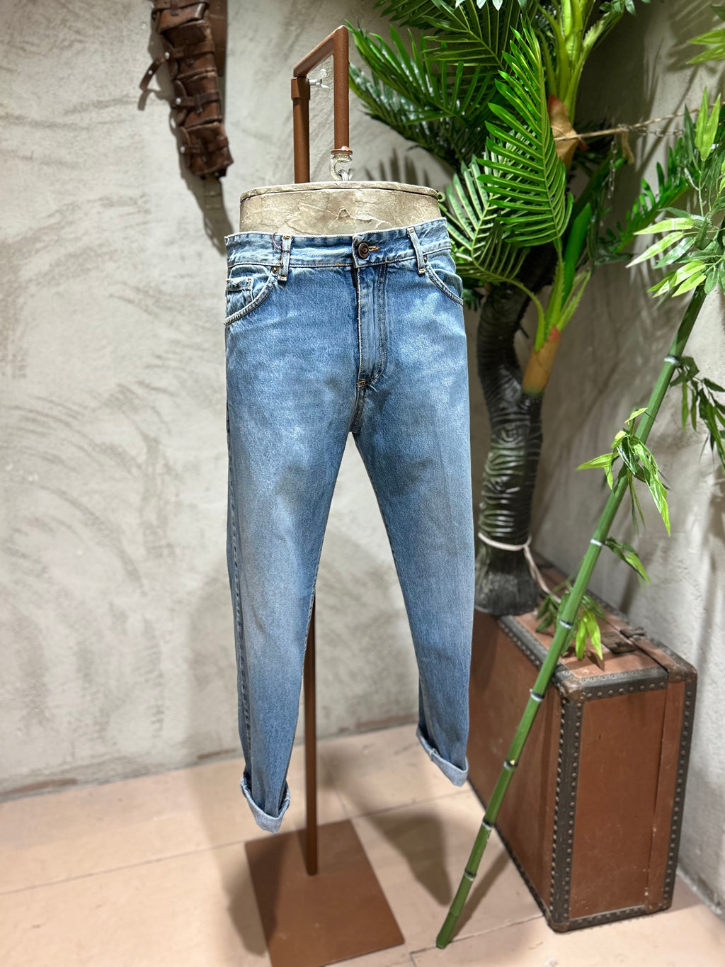 JEANS CARROT FIT - DENIM