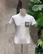 T-SHIRT TASCHINO - BIANCO,BLU,VERDE