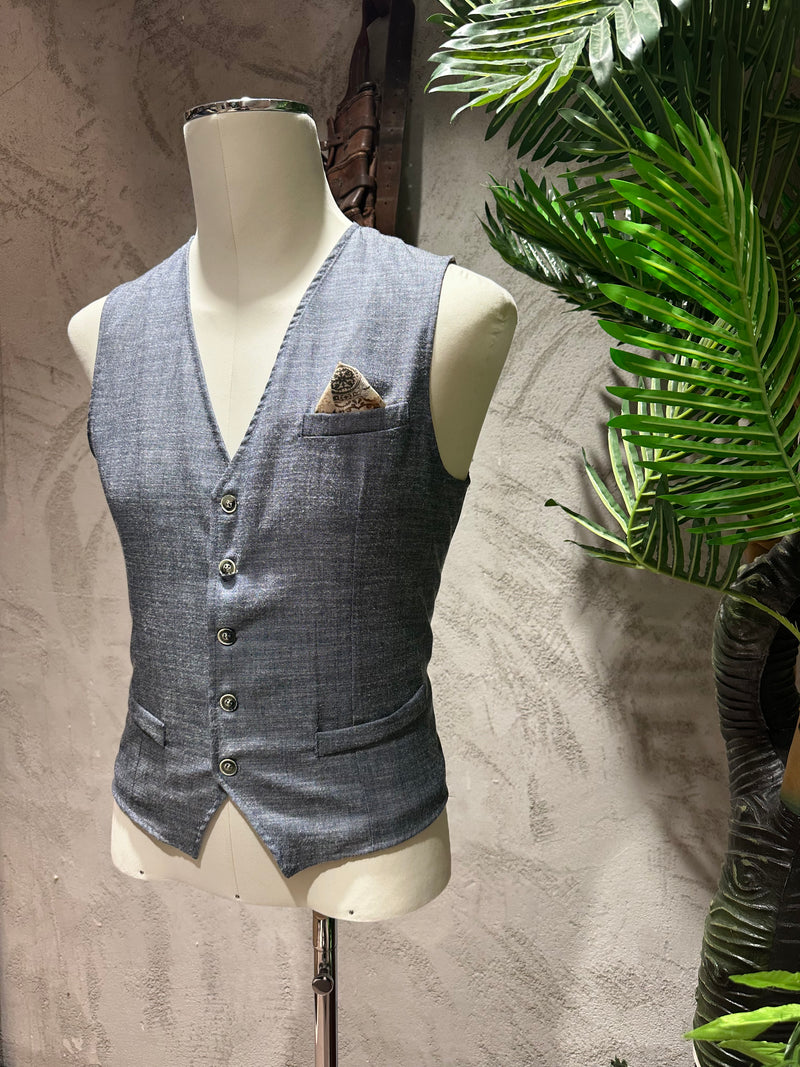 GILET MICROFANTASIA - VERDE,BLU