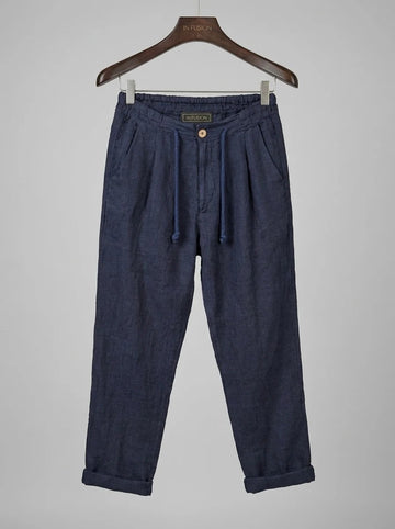 Phuket — Pantaloni 100% Lino Stone Washed Made in Italy