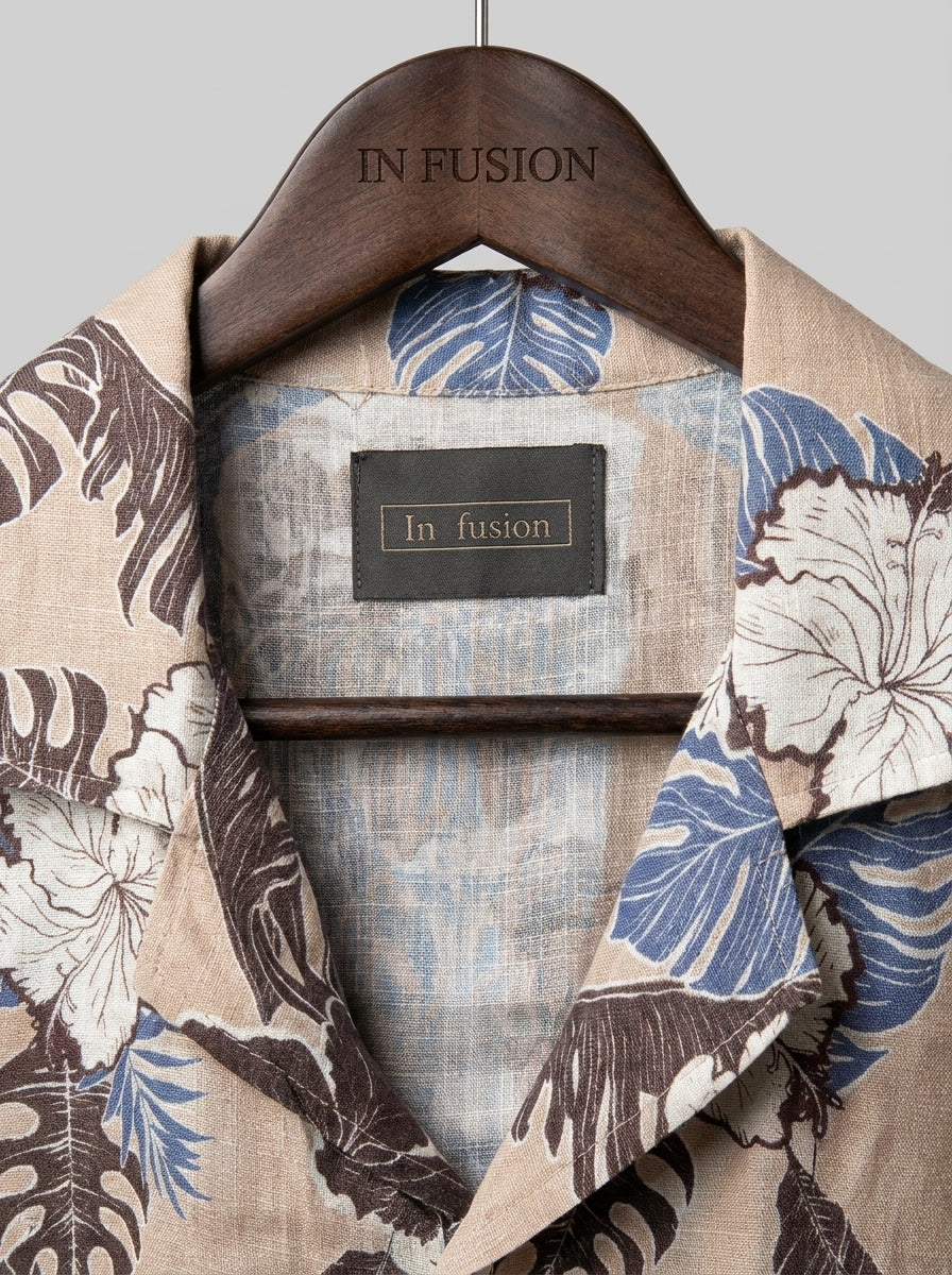 Jamaica — Camicia Viscosa Stampata Made in Italy