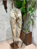 PANTALONI IN COTONE - PANNA,SABBIA,BLU