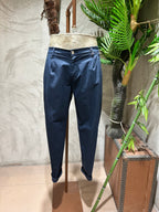 PANTALONI IN COTONE - PANNA,SABBIA,BLU