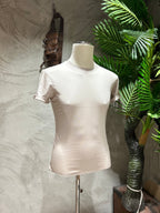 T-SHIRT IN FILO DI SCOZIA - BLU, BIANCO, NERO, MORO, BEIGE, VERDE