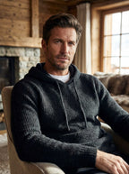 MAGLIA CON CAPPUCCIO - BRUCIATO,GRIGIO,NERO