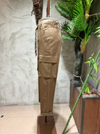 PANTALONI CARGO - MORO,BIANCO