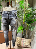 SKINNY DENIM WASHED - NERO