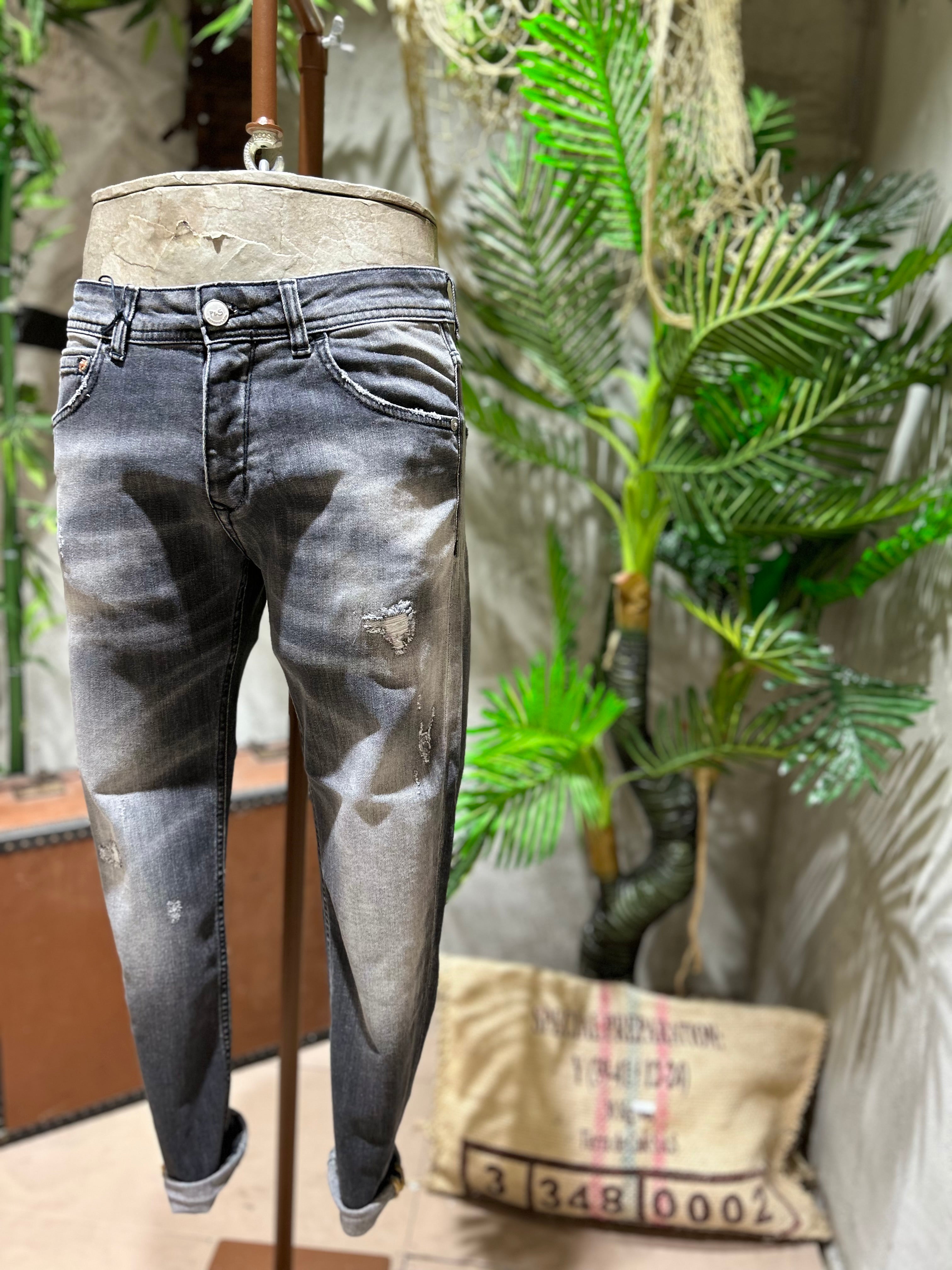 SKINNY DENIM WASHED - NERO