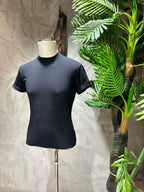 T-SHIRT GIROCOLLO - NERO,BIANCO