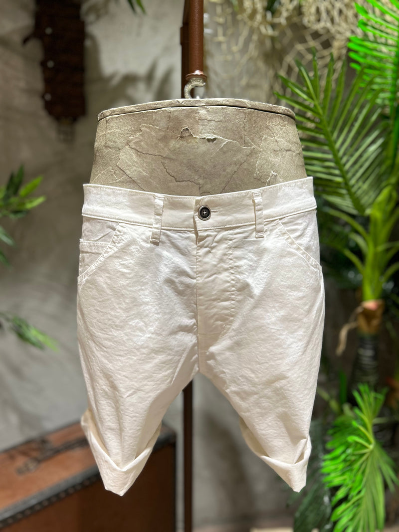 SHORTS IN COTONE - OFF-WHITE, ECRU', SABBIA, KAKI, BLU NAVY, NOCCIOLA