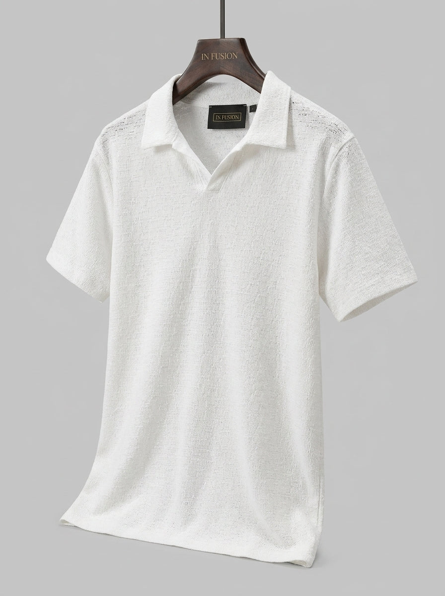 Cassia — Polo in Filo di Cotone Crochet Slim | Made in Italy