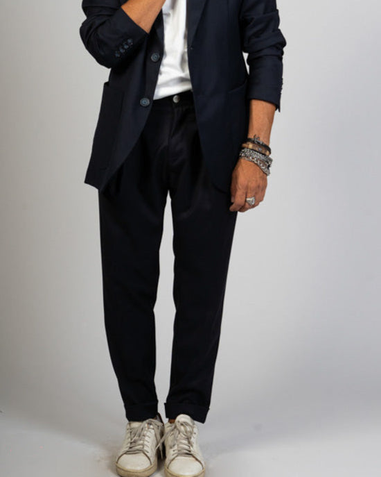 PANTALONI CAPRI - BLU, BIANCO, SABBIA