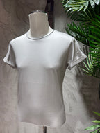 T-SHIRT IN FILO DI SCOZIA - BIANCO, NERO, SABBIA, DARK NAVY, GHIACCIO