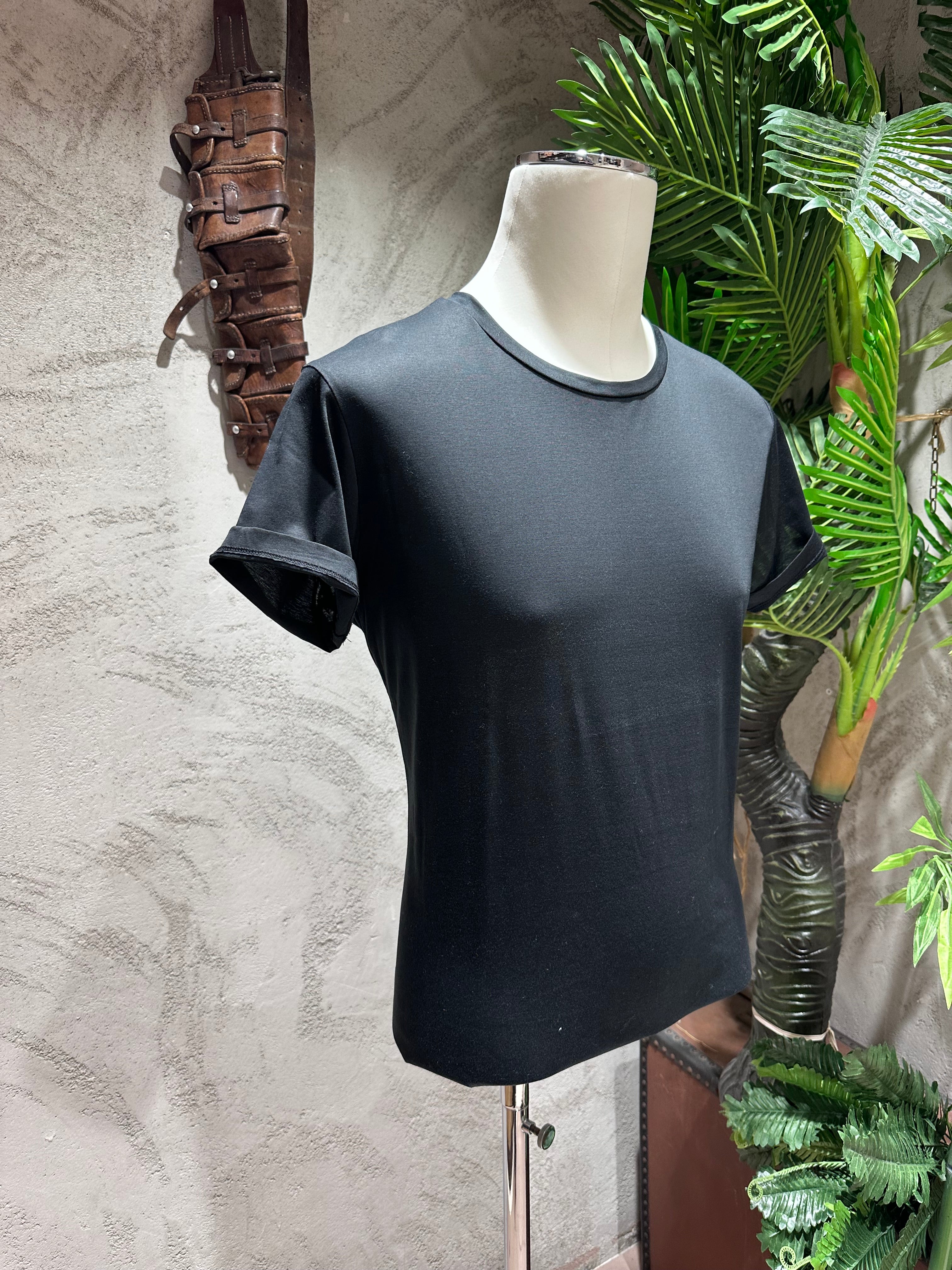 T-SHIRT IN FILO DI SCOZIA - BIANCO, NERO, SABBIA, DARK NAVY, GHIACCIO