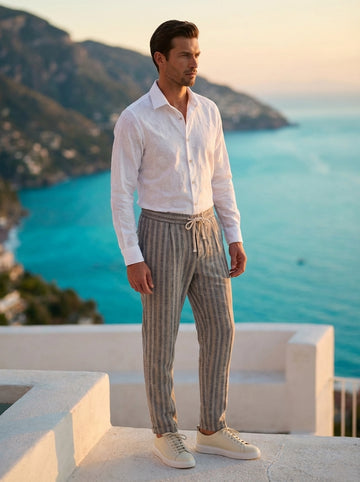 PANTALACCIO CARROT FIT STRIPES