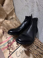 STIVALETTI LAVORAZIONE LAVATA - NERO