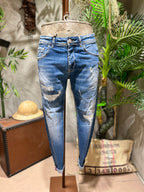 SKINNY DENIM BROKEN - BLUE DENIM