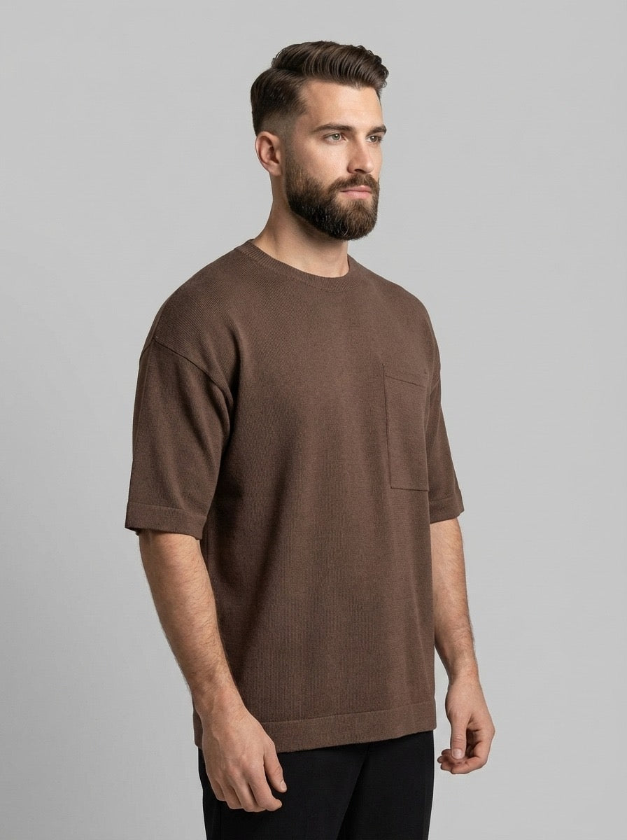 Bolivia — Maglia in Filo di Cotone | Fit Cropped Leggermente Over