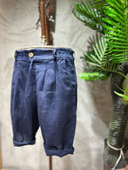 SHORTS PURO LINO - SABBIA, BIANCO, FANGO, BLU