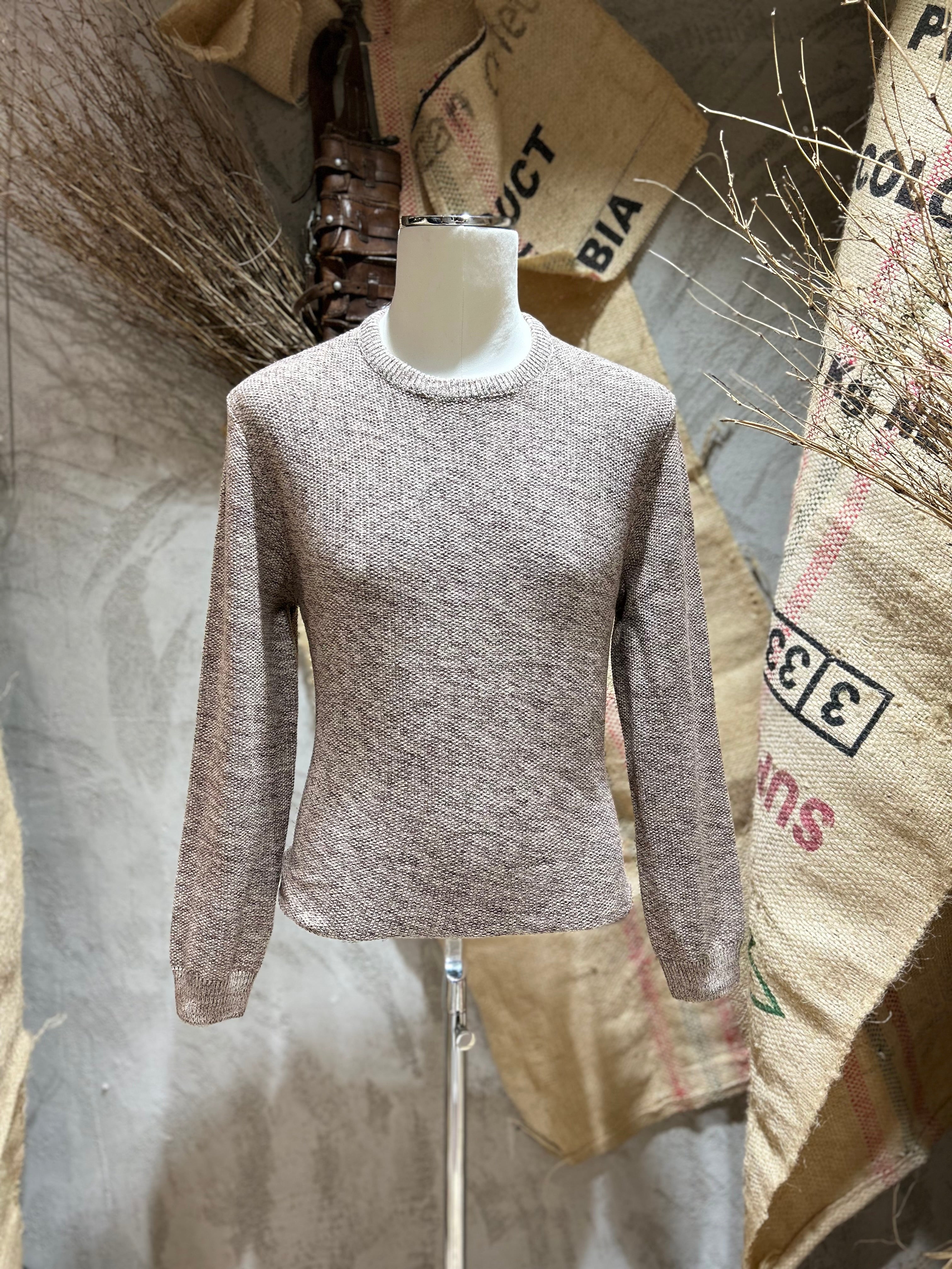 MAGLIA GIROCOLLO - BEIGE