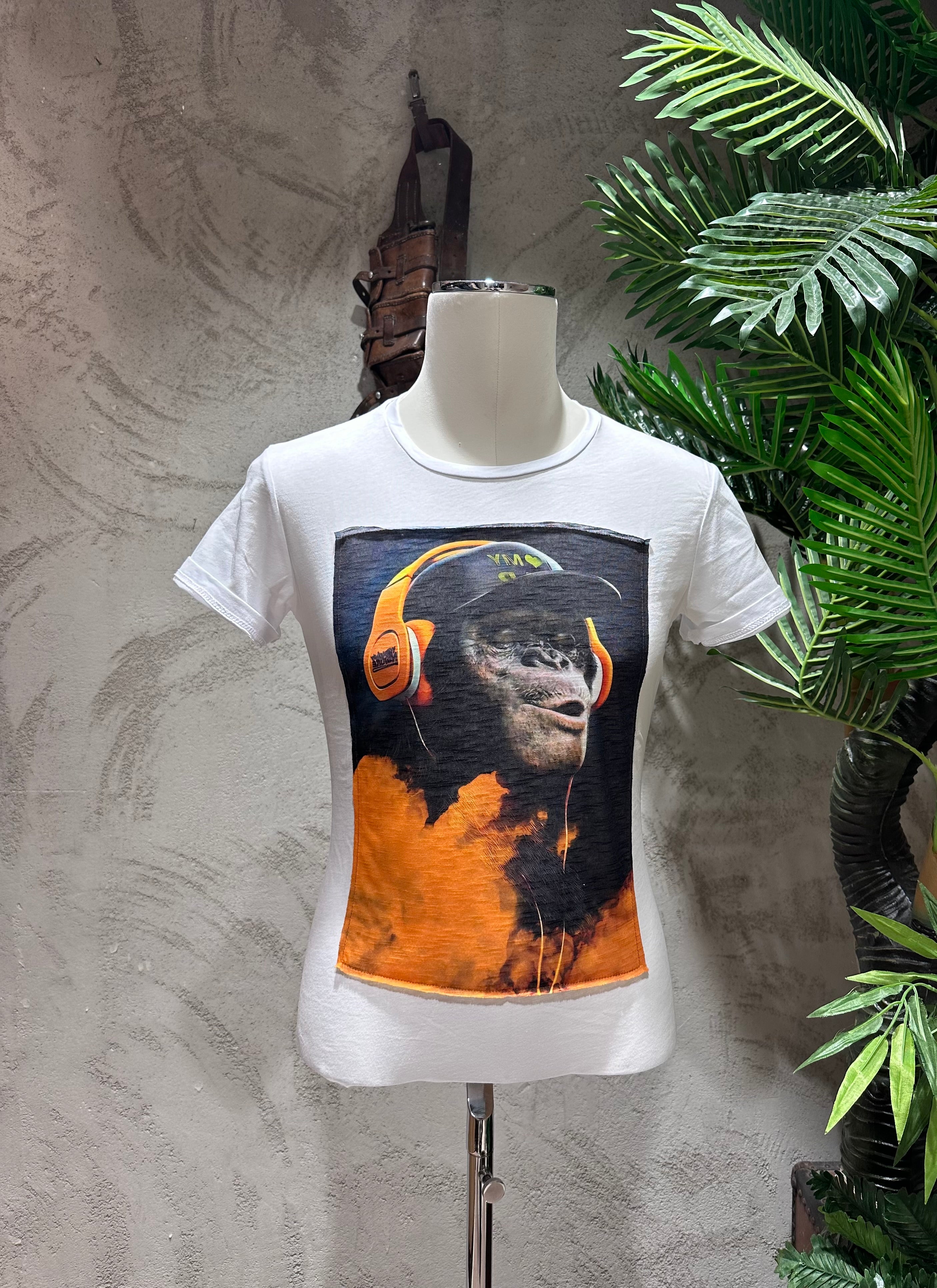 T-SHIRT STAMPA SCIMMIA